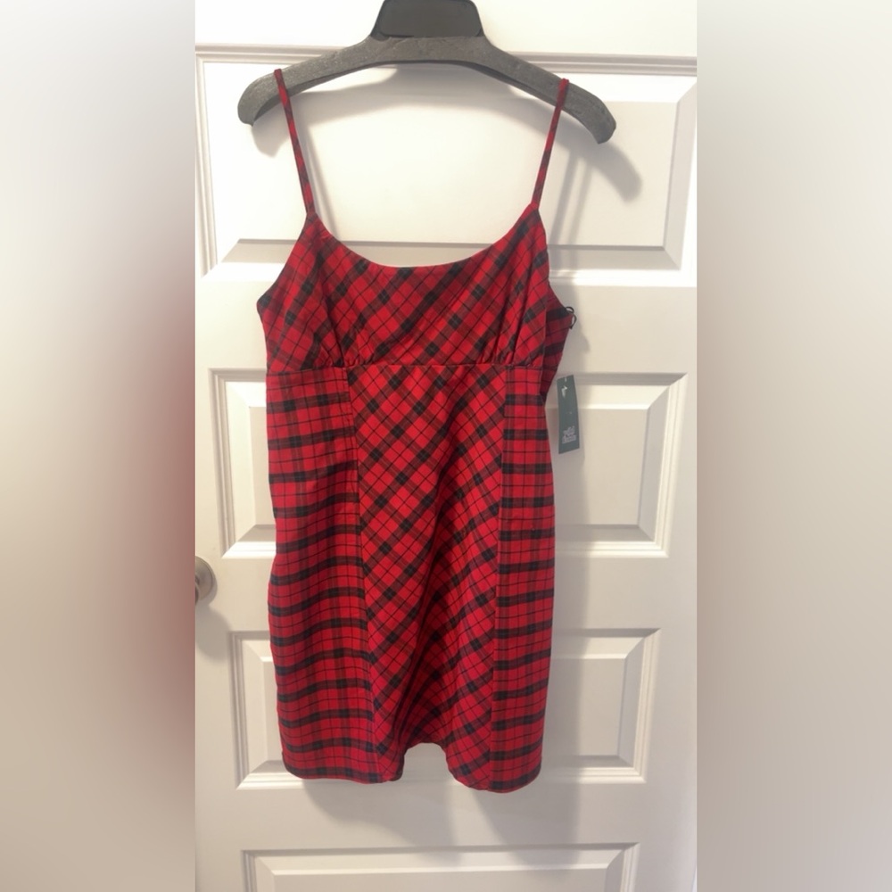 Wild Fable Red and Black Plaid Top